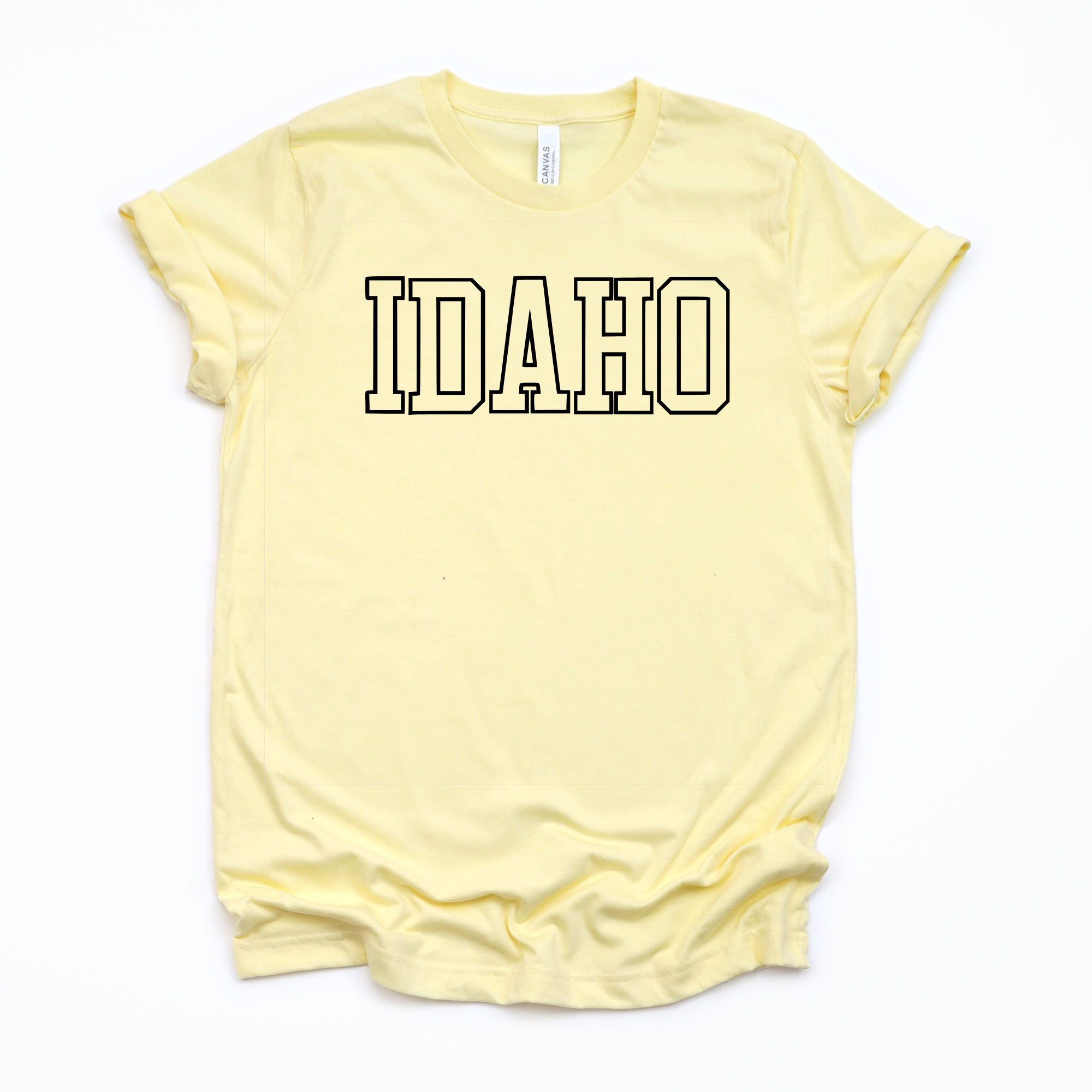 Classic Idaho t-shirt with college font lettering