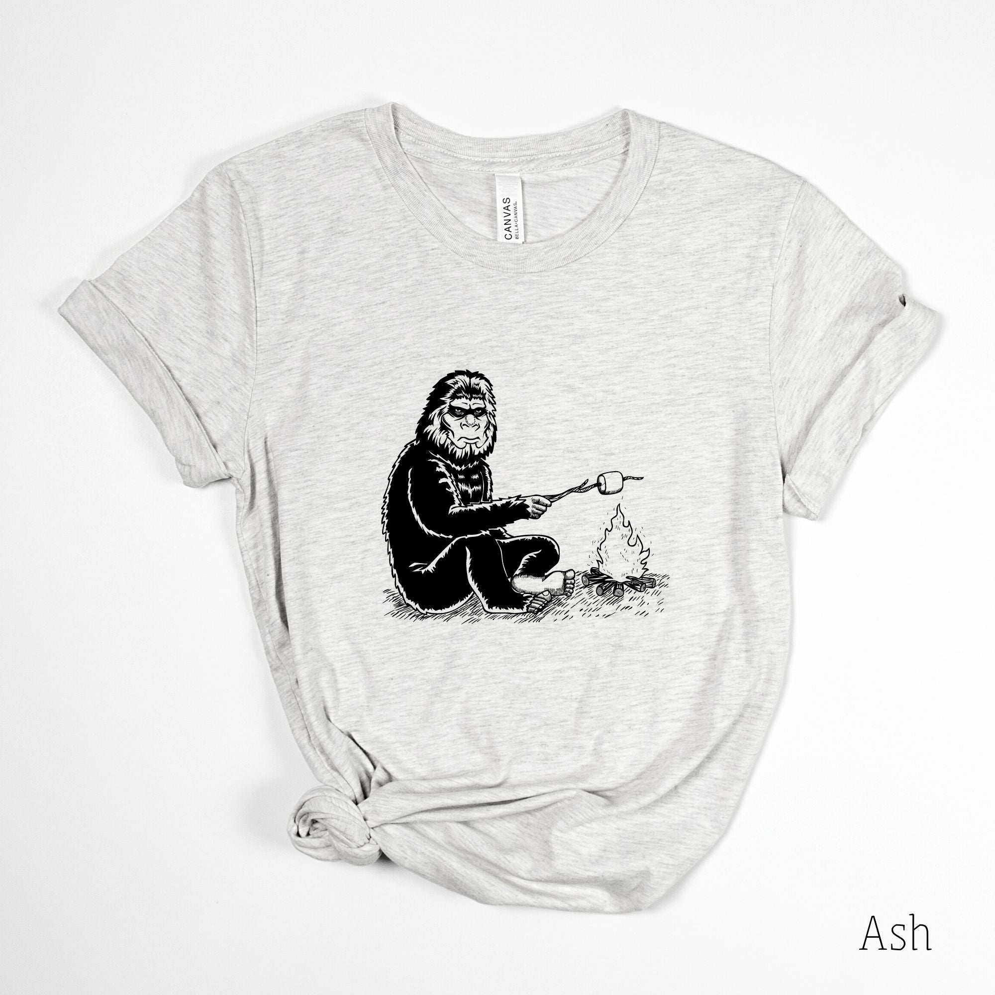 Bigfoot Smore Shirt for Women-208 Tees- 208 Tees, A Women's, Men's and Kids Online Graphic Tee Boutique, Located in Spirit Lake, Idaho