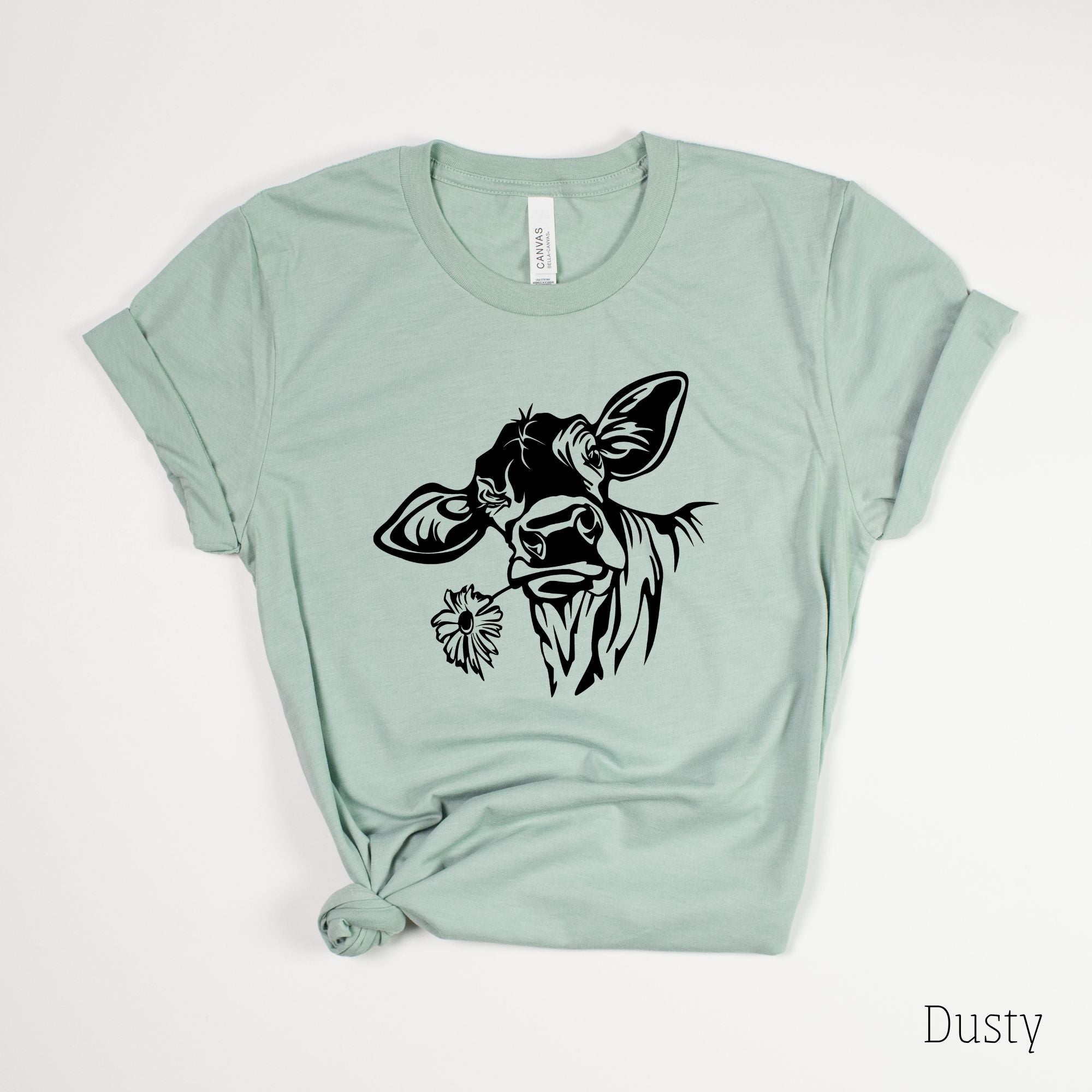 Cute Cow Graphic Tee for Women-208 Tees- 208 Tees, A Women's, Men's and Kids Online Graphic Tee Boutique, Located in Spirit Lake, Idaho