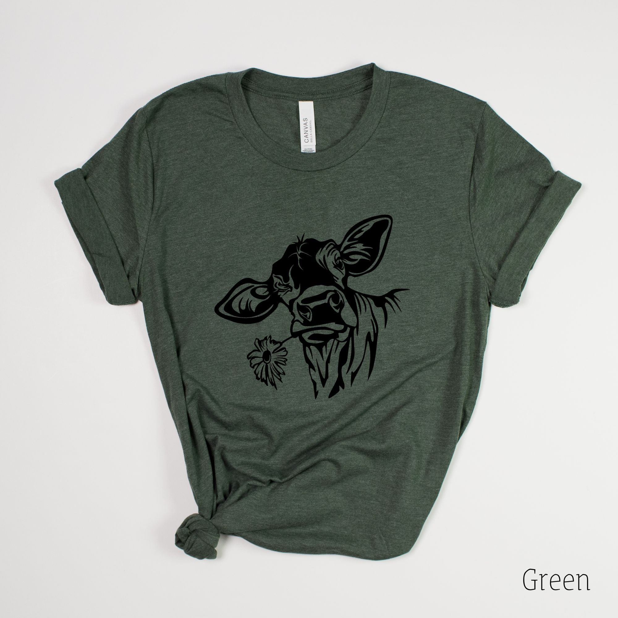 Cute Cow Graphic Tee for Women-208 Tees- 208 Tees, A Women's, Men's and Kids Online Graphic Tee Boutique, Located in Spirit Lake, Idaho