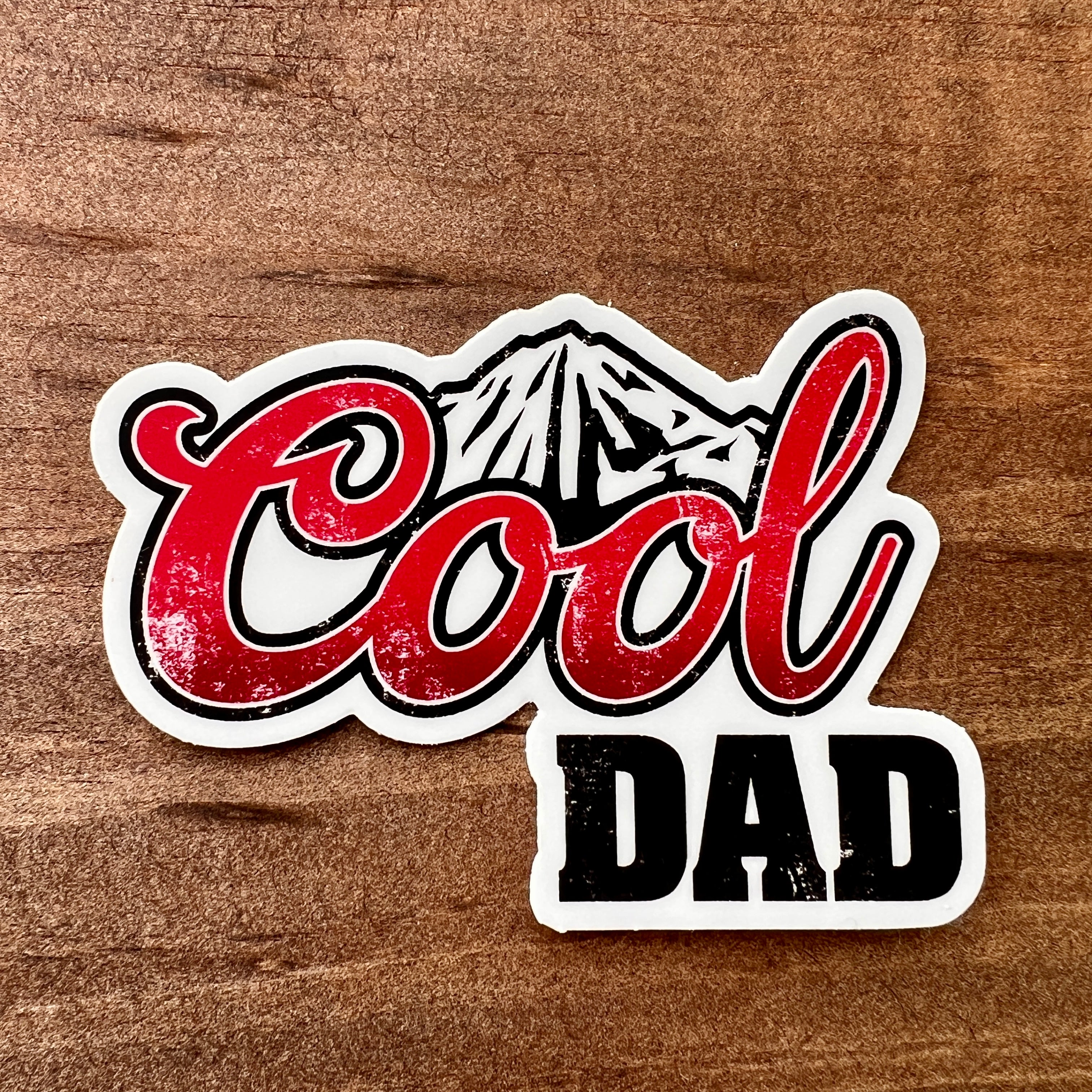 Cool Dad Sticker-Sticker-208 Tees- 208 Tees, A Women's, Men's and Kids Online Graphic Tee Boutique, Located in Spirit Lake, Idaho