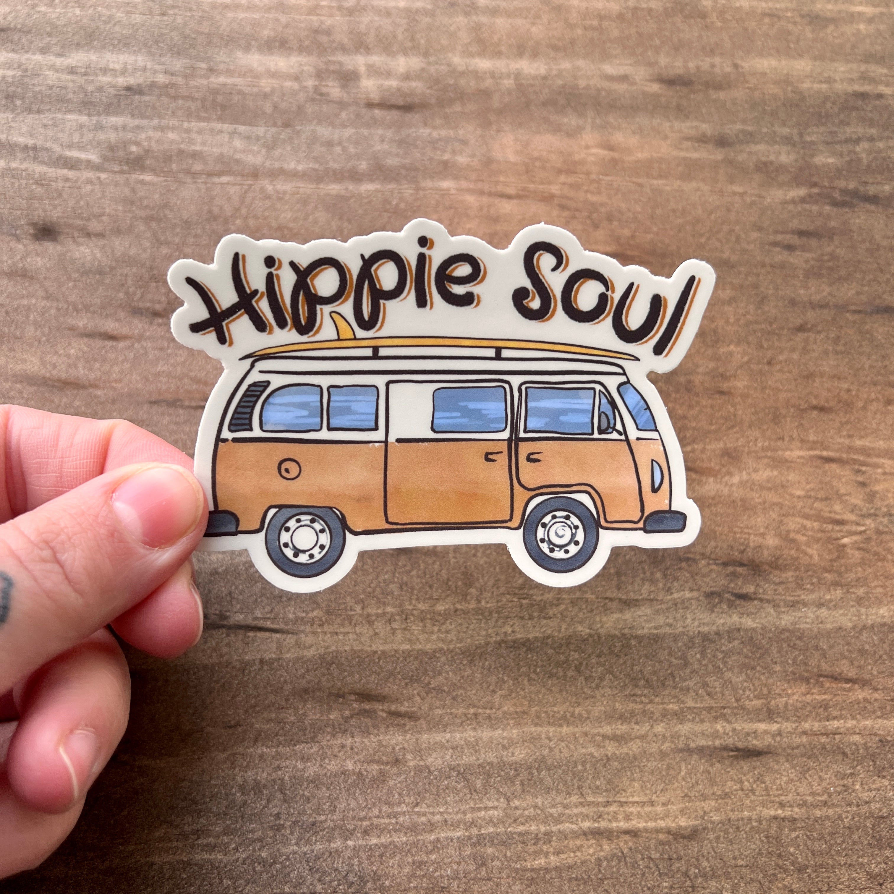 Hippie Soul Sticker-Sticker-208 Tees- 208 Tees, A Women's, Men's and Kids Online Graphic Tee Boutique, Located in Spirit Lake, Idaho