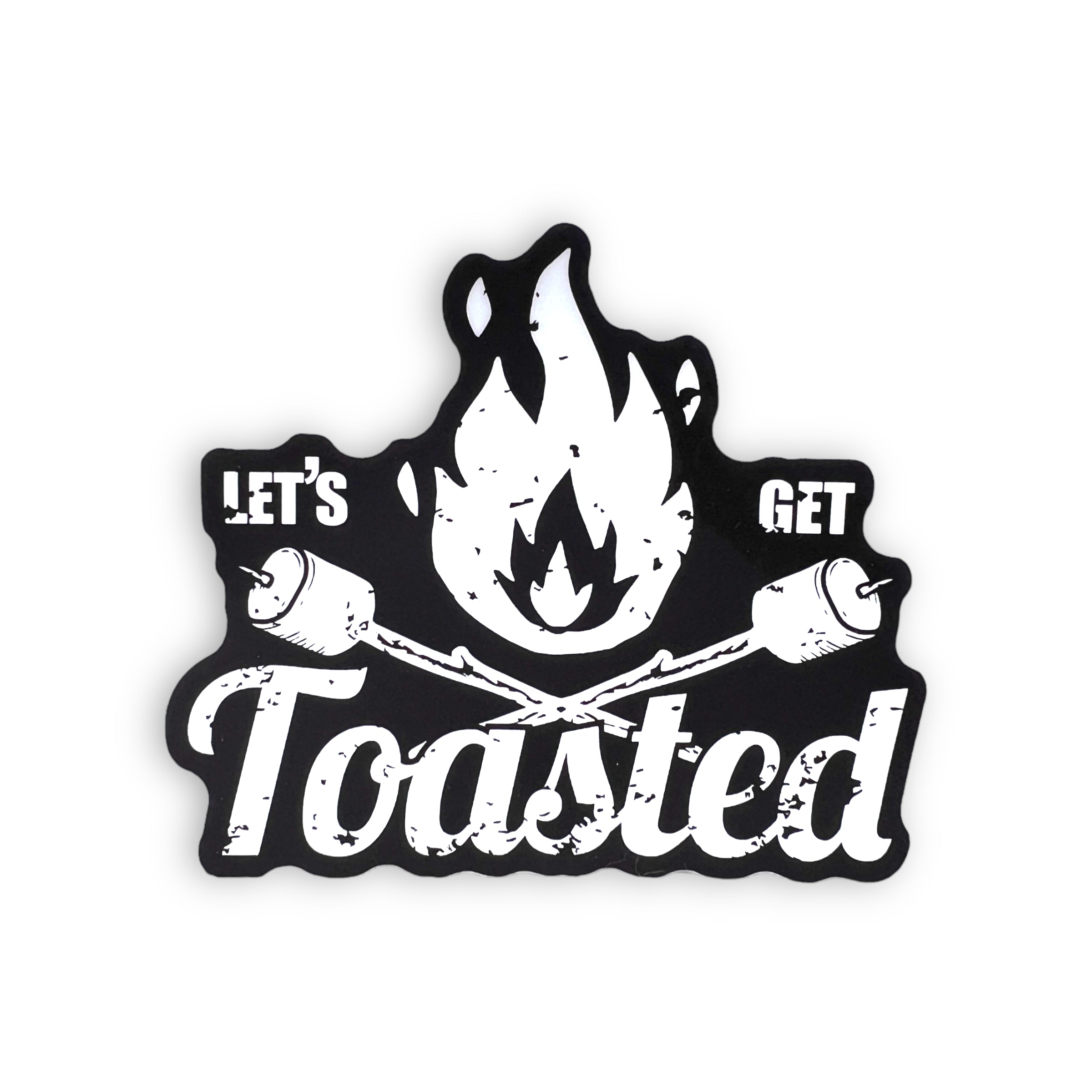 Let's Get Toasted Sticker-Sticker-208 Tees- 208 Tees, A Women's, Men's and Kids Online Graphic Tee Boutique, Located in Spirit Lake, Idaho
