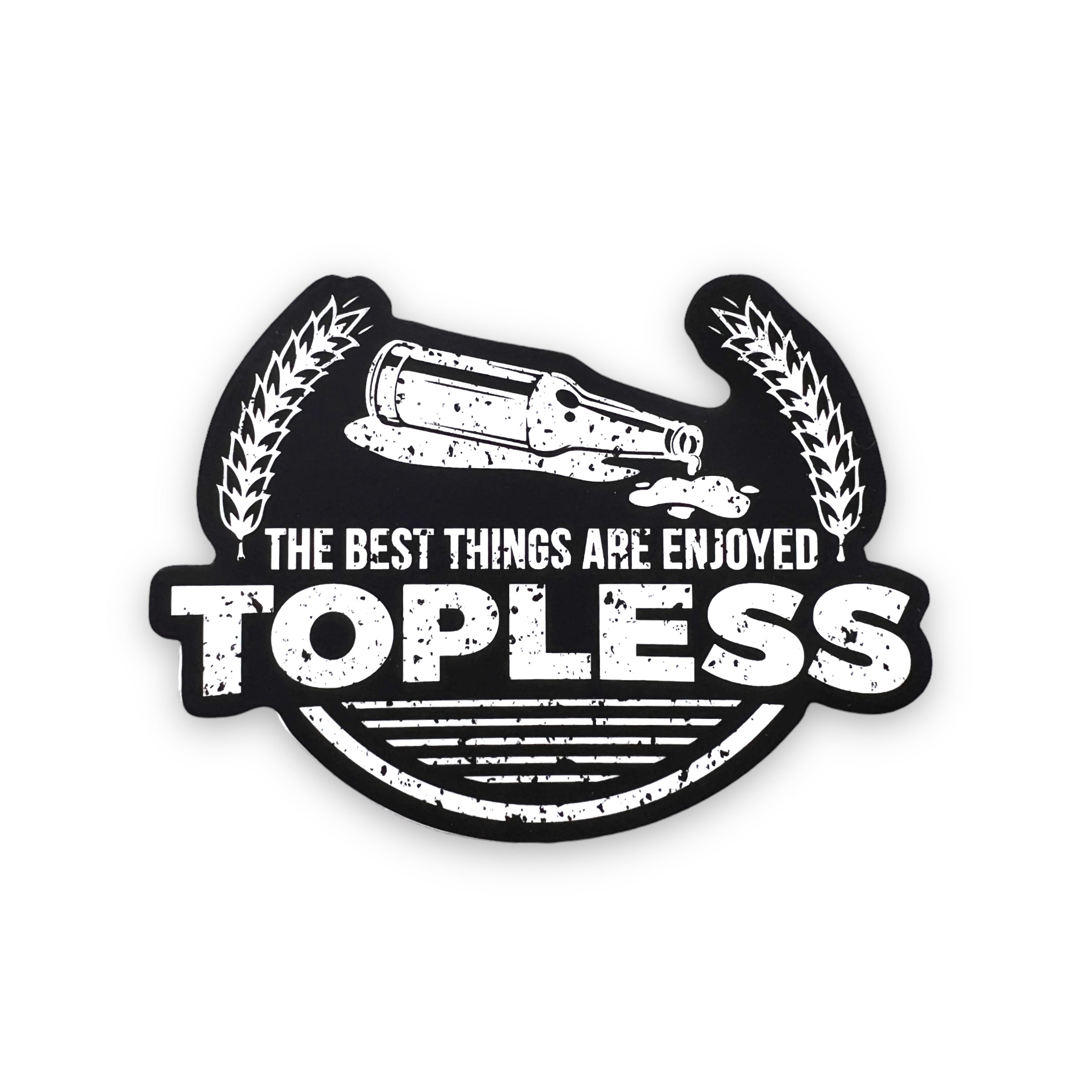 Topless Sticker-Sticker-208 Tees- 208 Tees, A Women's, Men's and Kids Online Graphic Tee Boutique, Located in Spirit Lake, Idaho