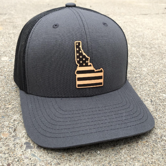 Idaho Flag Hat-Hats-208 Tees- 208 Tees, A Women's, Men's and Kids Online Graphic Tee Boutique, Located in Spirit Lake, Idaho