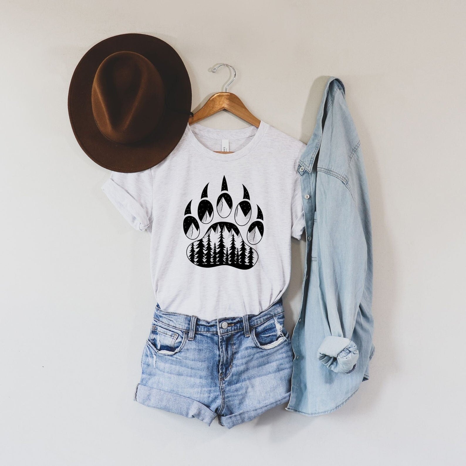 Bear Shirt for Women-208 Tees- 208 Tees, A Women's, Men's and Kids Online Graphic Tee Boutique, Located in Spirit Lake, Idaho