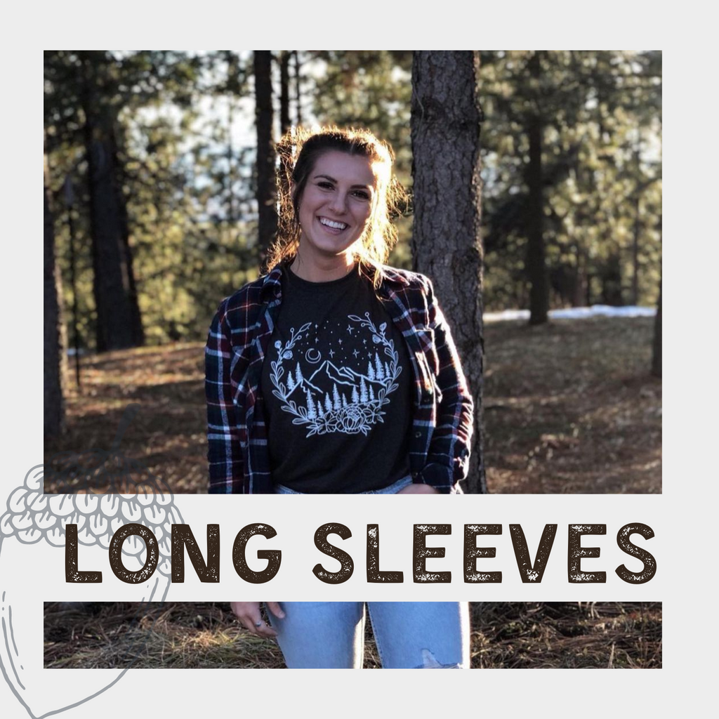 Shop Our Complete Long Sleeves Collection at 208 Tees | A Graphic Tee Company for kids, babies, women and men - located in Athol, Idaho