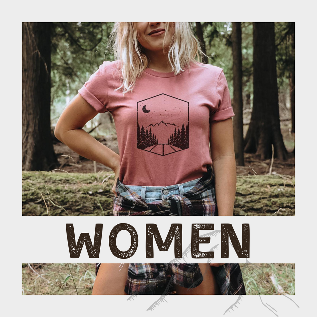 Shop Our Complete Women's Graphic Tee Collection at 208 Tees | A Graphic Tee Company for kids, babies, women and men - located in Athol, Idaho