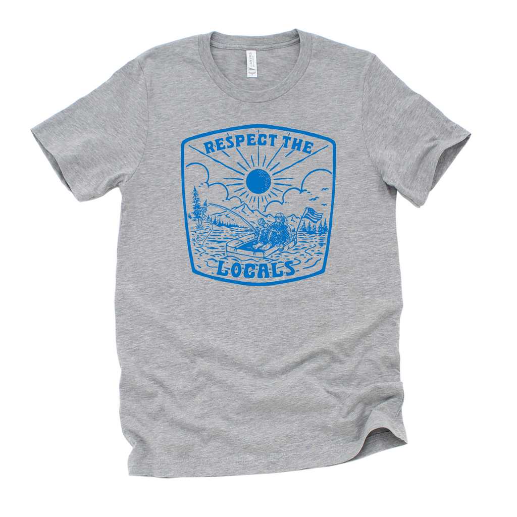 Funny Bigfoot t-shirt with camping scene and words “Breakin Hearts and Rippin Farts”
