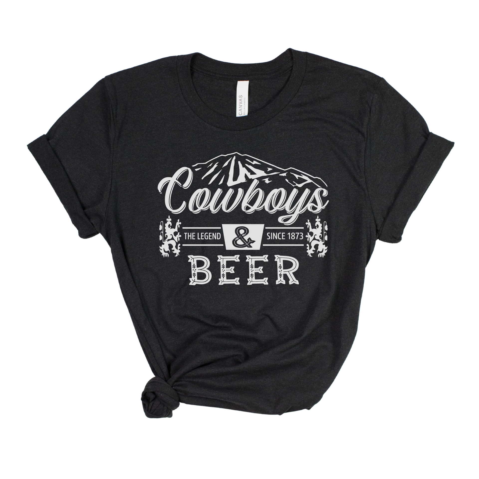 Cowboys And Beer T-Shirt | Soft Cotton Western Graphic Tee