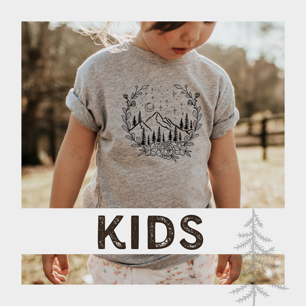 Shop 208 Tees Kids Graphic Tees - Hand Printed Tees for Kids and Baby | An online graphic t-shirt boutique located in Athol, Idaho