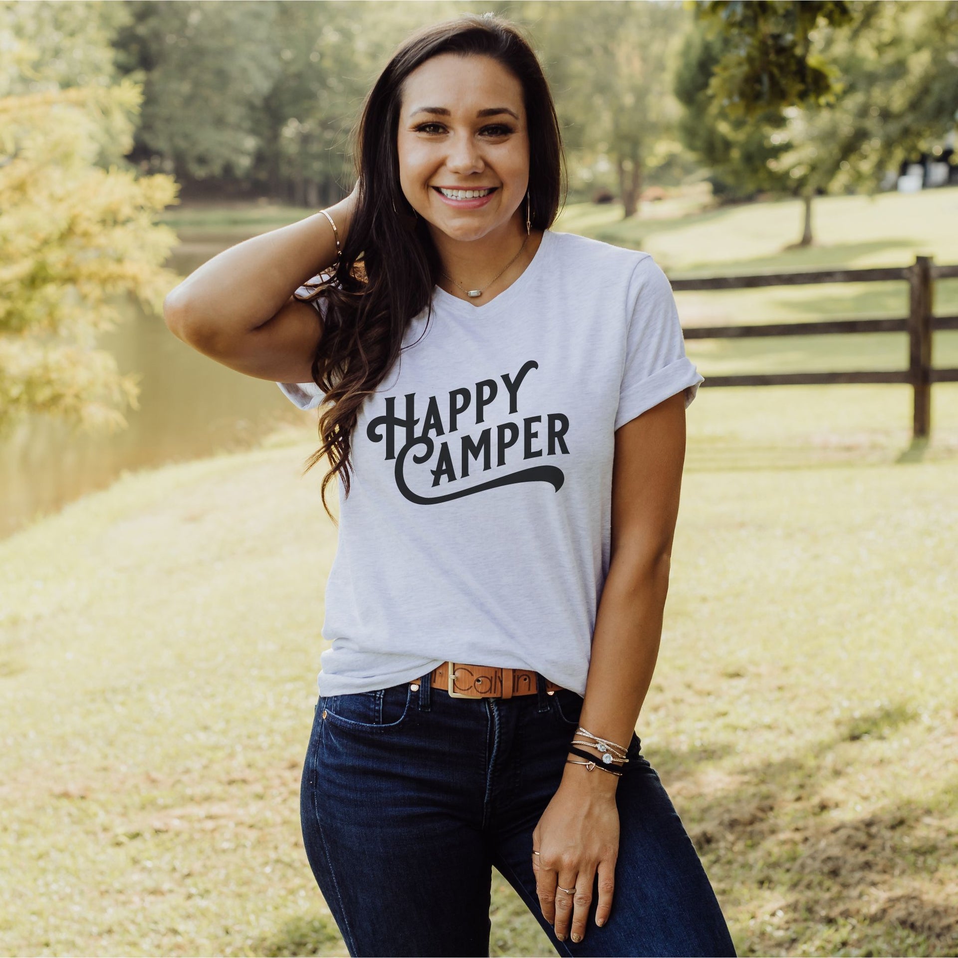 camper t shirt Happy Camper T-Shirt - Soft Camping Shirt