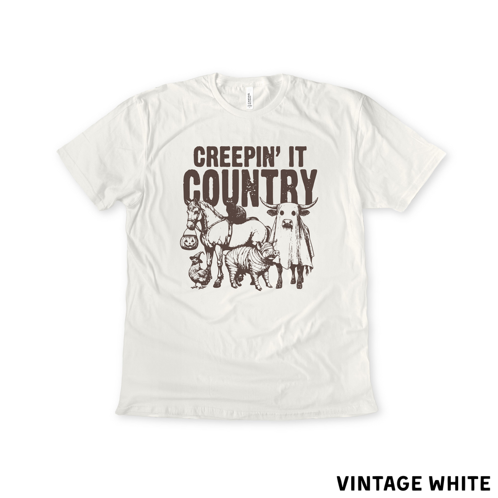 Soft spooky season western style t-shirt