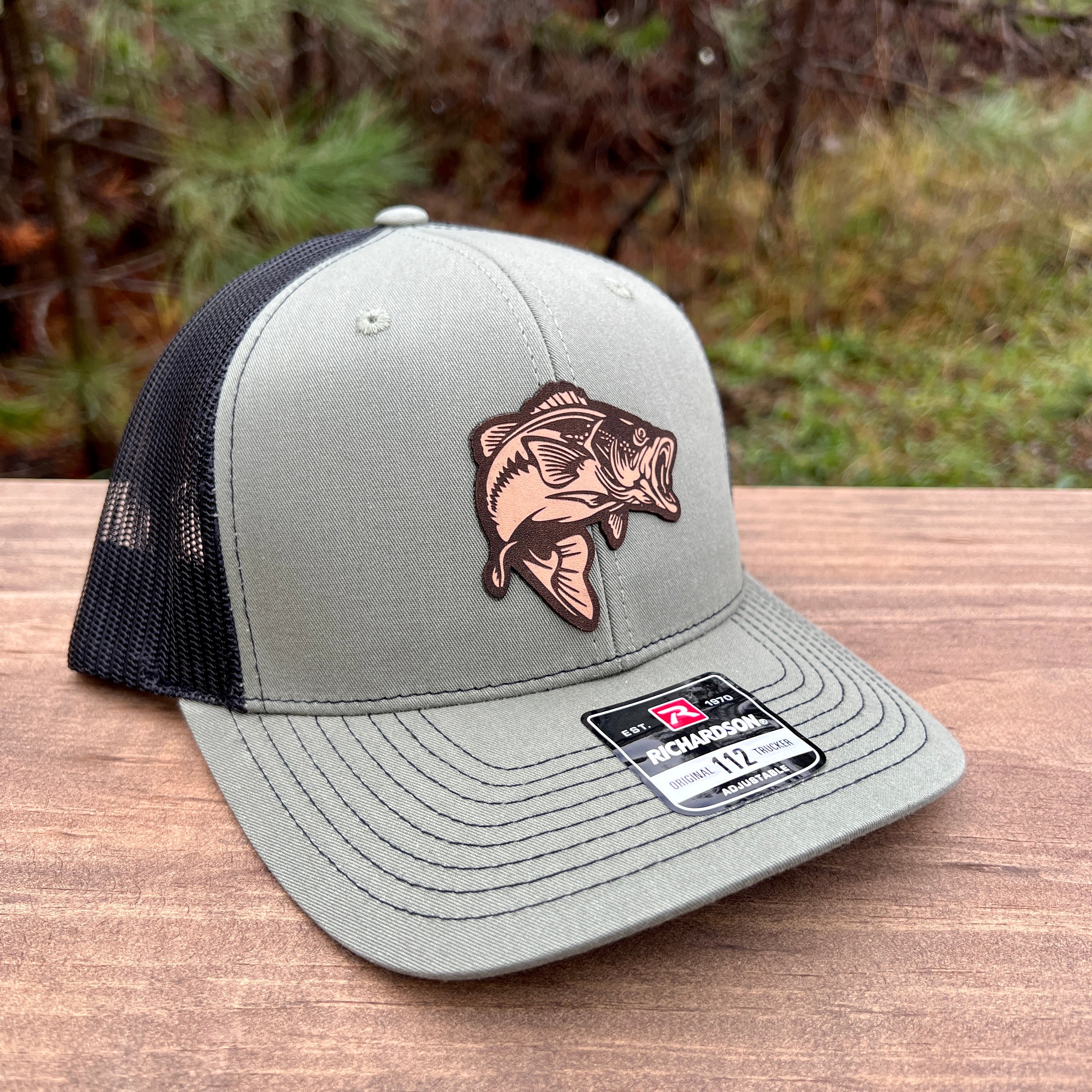  Texas Bass Fishing Texas State Outline Richardson 112 Snap Back  Trucker Hat : Handmade Products