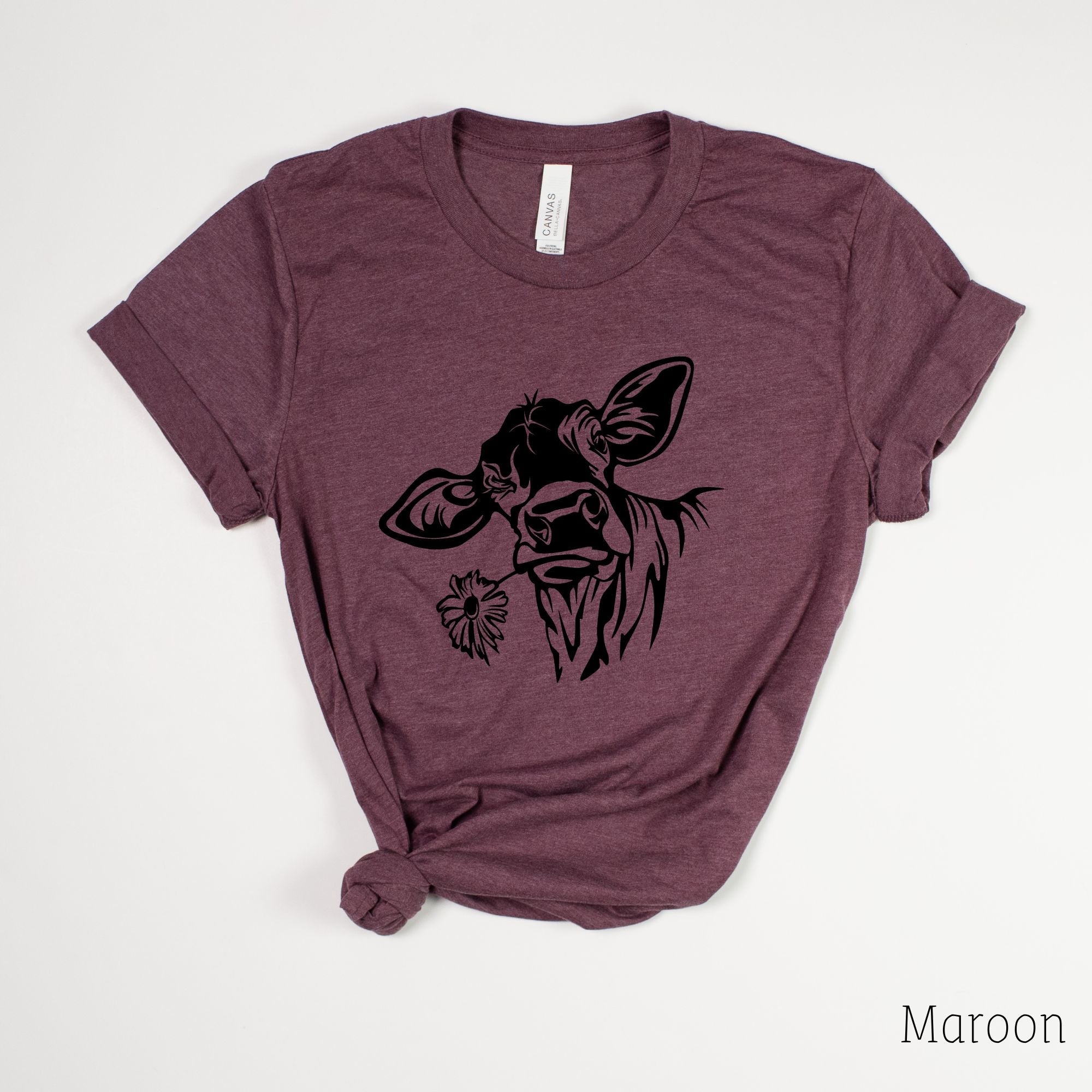 Cute Cow Graphic Tee for Women-208 Tees- 208 Tees, A Women's, Men's and Kids Online Graphic Tee Boutique, Located in Spirit Lake, Idaho