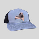 New York Flag Hat-Hats-208 Tees- 208 Tees, A Women's, Men's and Kids Online Graphic Tee Boutique, Located in Spirit Lake, Idaho