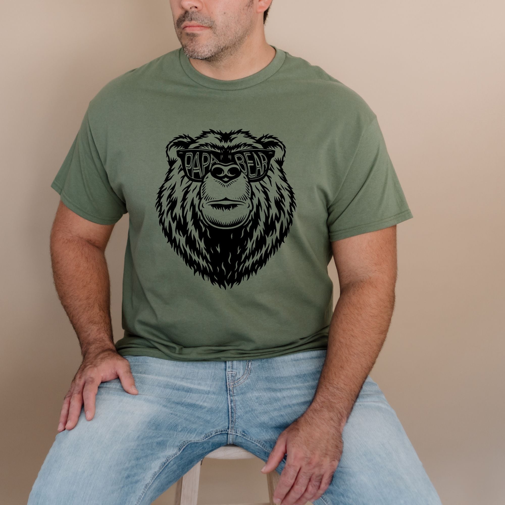 Papa Bear T-Shirt-208 Tees- 208 Tees, A Women's, Men's and Kids Online Graphic Tee Boutique, Located in Spirit Lake, Idaho