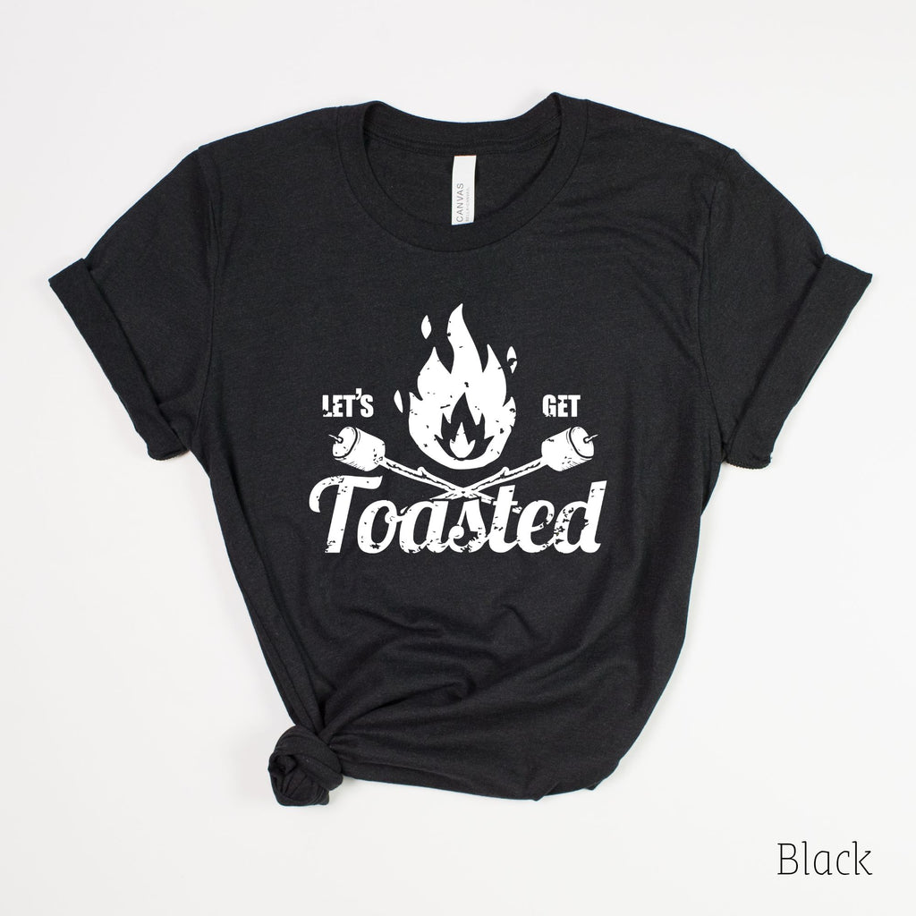 Toasted TShirt Camping Graphic Tee Happy Camper 8T-208 Tees- 208 Tees, A Women's, Men's and Kids Online Graphic Tee Boutique, Located in Spirit Lake, Idaho