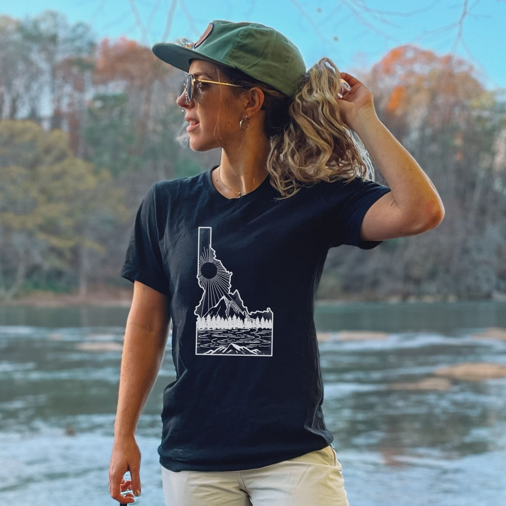 Idaho T Shirt for Women-208 Tees- 208 Tees, A Women's, Men's and Kids Online Graphic Tee Boutique, Located in Spirit Lake, Idaho