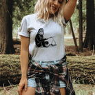 Bigfoot Smore Shirt for Women-208 Tees- 208 Tees, A Women's, Men's and Kids Online Graphic Tee Boutique, Located in Spirit Lake, Idaho