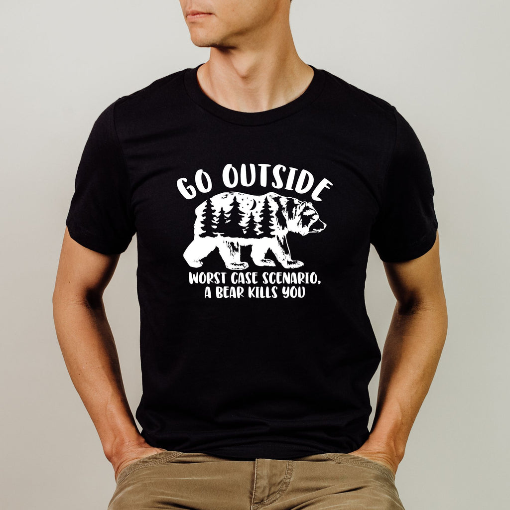 Funny Bear TShirt for Men-208 Tees- 208 Tees, A Women's, Men's and Kids Online Graphic Tee Boutique, Located in Spirit Lake, Idaho