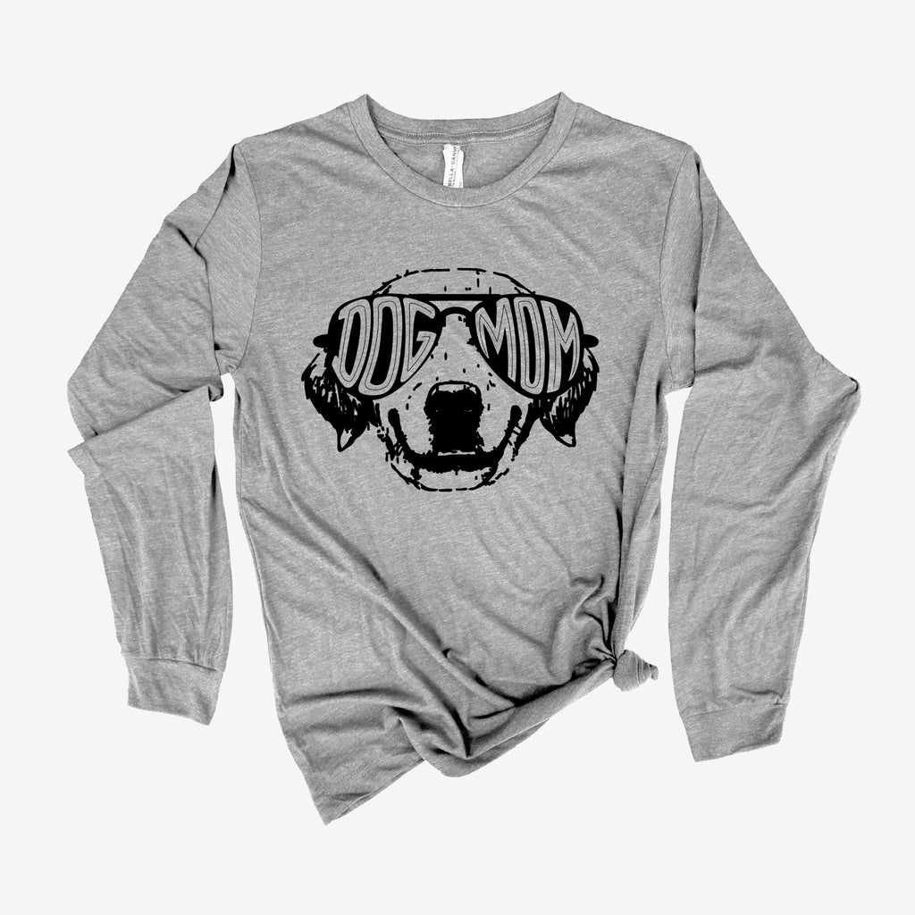 Dog Mom Long Sleeve Shirt, Cute Gift for Dog Mom 14T-Long Sleeves-208 Tees- 208 Tees, A Women's, Men's and Kids Online Graphic Tee Boutique, Located in Spirit Lake, Idaho