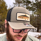 Rainbow Trout Fishing Hat - Richardson Loden Green/Black-Hats-208 Tees- 208 Tees, A Women's, Men's and Kids Online Graphic Tee Boutique, Located in Spirit Lake, Idaho