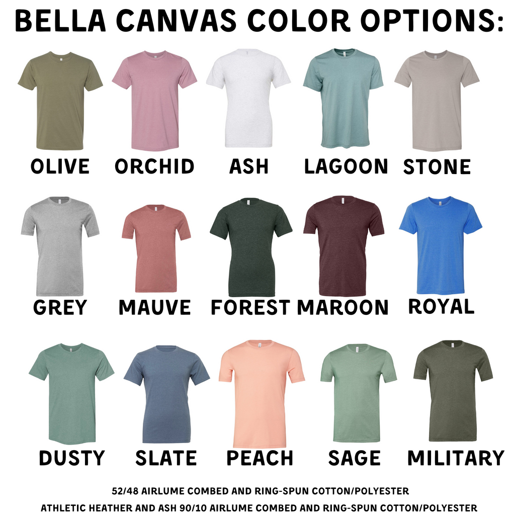 a poster with different colors of t - shirts