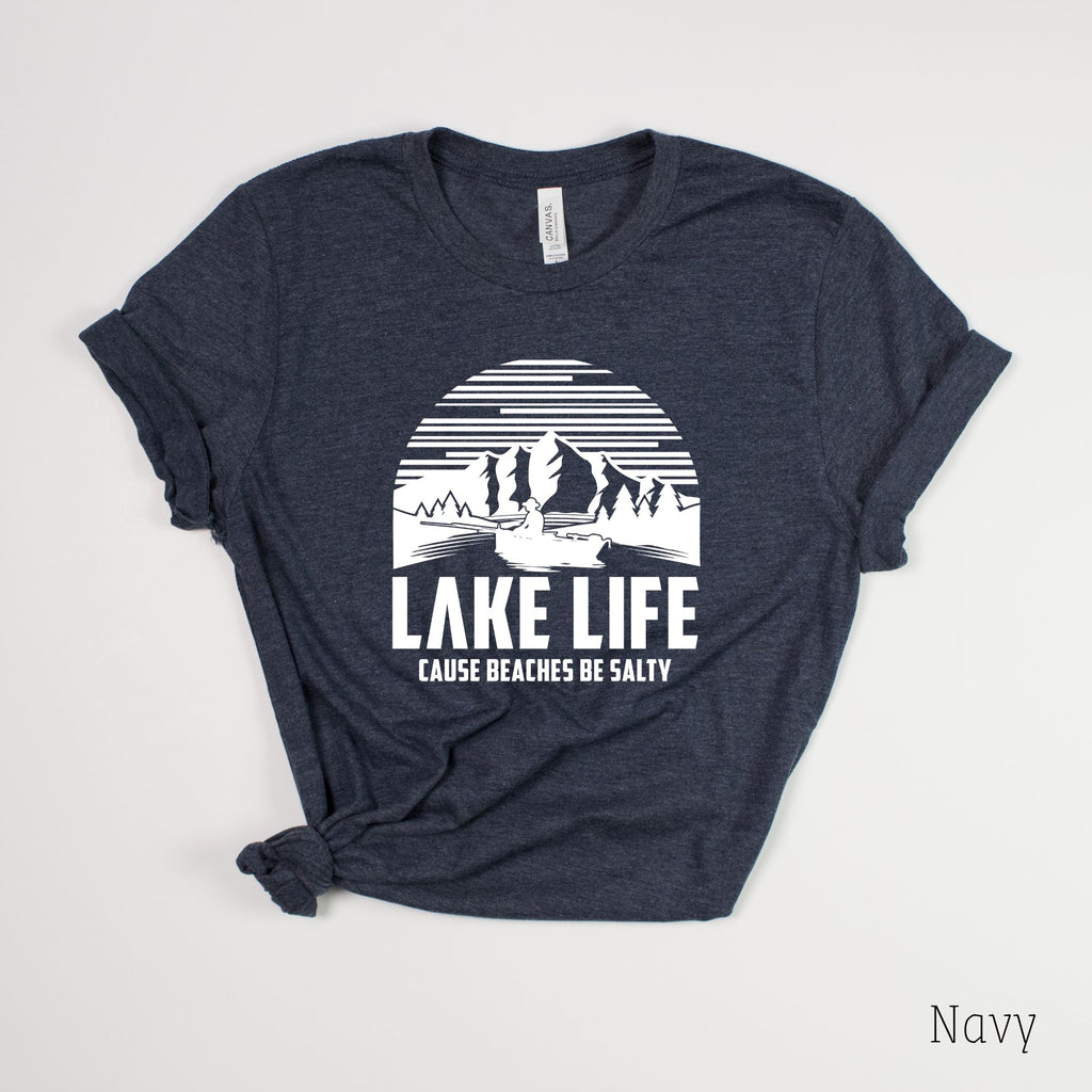 Lake Life T Shirt for Women, Womens Shirts, Lake Life, Boating Shirt 23-208 Tees- 208 Tees, A Women's, Men's and Kids Online Graphic Tee Boutique, Located in Spirit Lake, Idaho