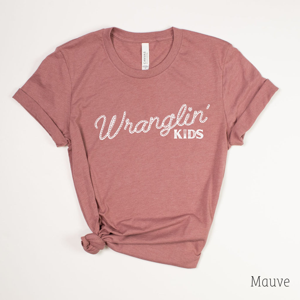 Wranglin' Kids Graphic Tee, Funny Shirt for Mom 177T-208 Tees- 208 Tees, A Women's, Men's and Kids Online Graphic Tee Boutique, Located in Spirit Lake, Idaho