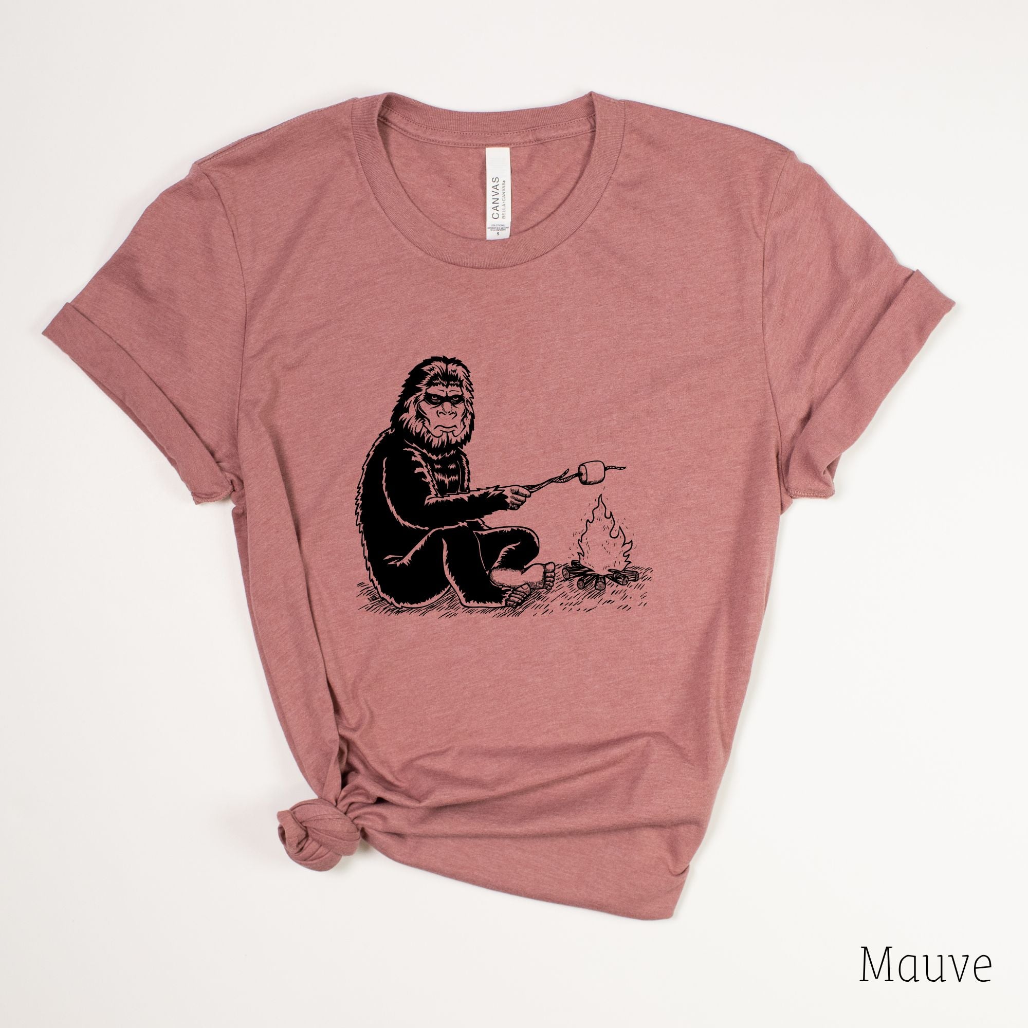 Bigfoot Smore Shirt for Women-208 Tees- 208 Tees, A Women's, Men's and Kids Online Graphic Tee Boutique, Located in Spirit Lake, Idaho