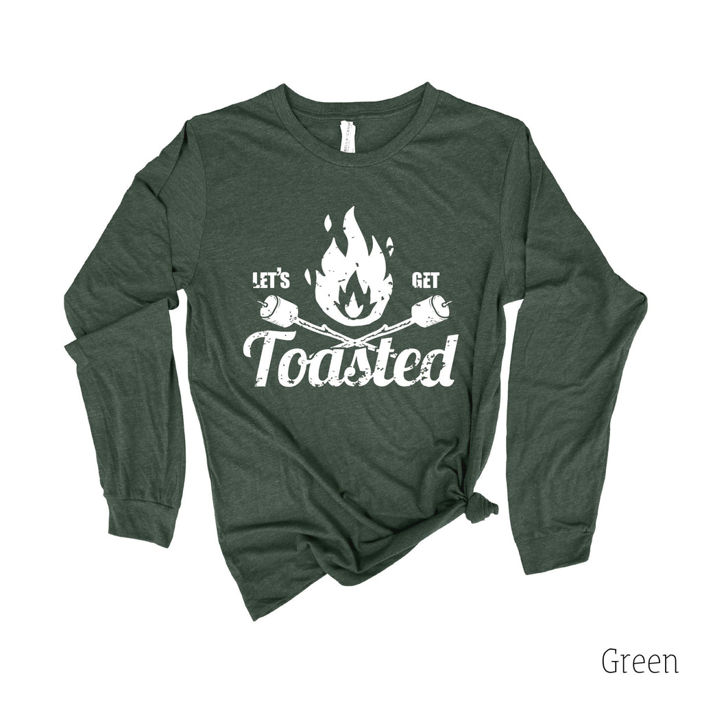 Let’s Get Toasted Long Sleeve Shirt 8T-Long Sleeves-208 Tees- 208 Tees, A Women's, Men's and Kids Online Graphic Tee Boutique, Located in Spirit Lake, Idaho