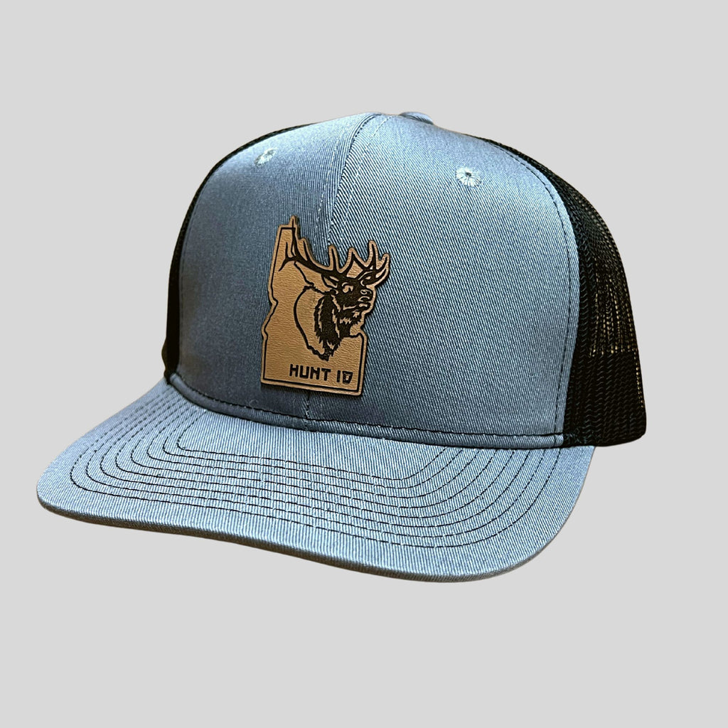 Elk Hunt Idaho Hat-Hats-208 Tees- 208 Tees, A Women's, Men's and Kids Online Graphic Tee Boutique, Located in Spirit Lake, Idaho