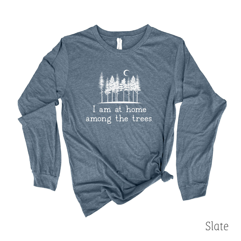 Home Among The Trees Long Sleeve 15T-Long Sleeves-208 Tees- 208 Tees, A Women's, Men's and Kids Online Graphic Tee Boutique, Located in Spirit Lake, Idaho