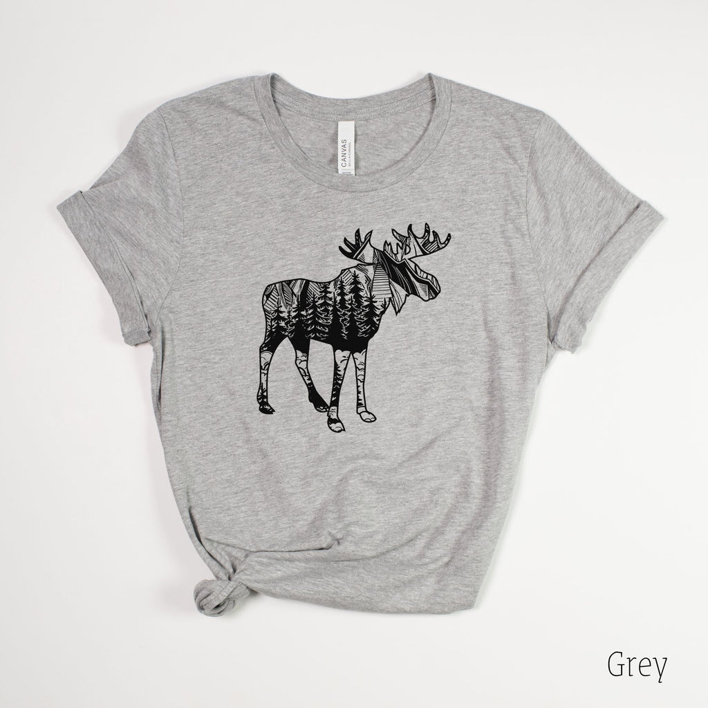 Moose Shirts for Women-208 Tees- 208 Tees, A Women's, Men's and Kids Online Graphic Tee Boutique, Located in Spirit Lake, Idaho