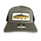 Rainbow Trout Fishing Hat - Richardson Loden Green/Black-Hats-208 Tees- 208 Tees, A Women's, Men's and Kids Online Graphic Tee Boutique, Located in Spirit Lake, Idaho