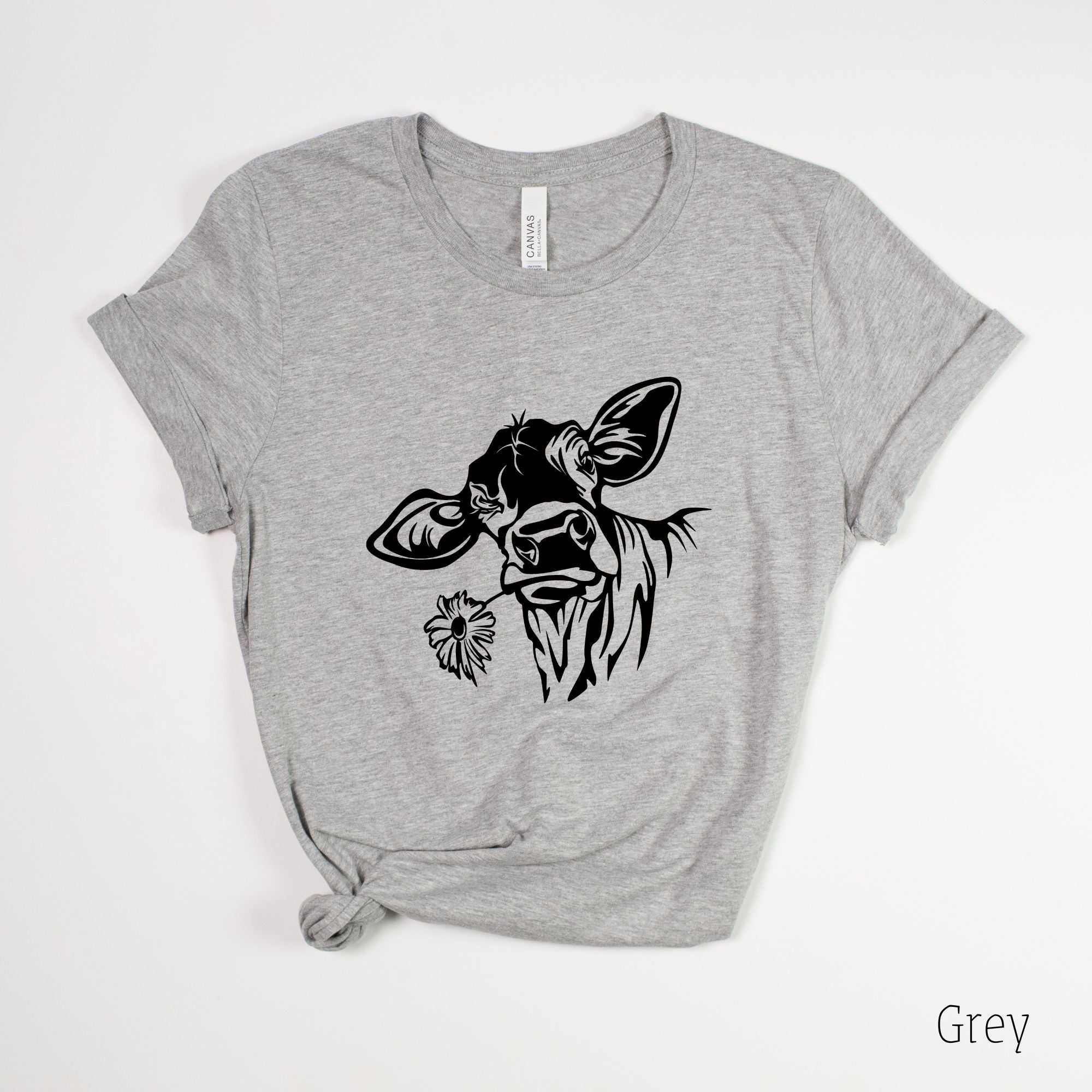 Cute Cow Graphic Tee for Women-208 Tees- 208 Tees, A Women's, Men's and Kids Online Graphic Tee Boutique, Located in Spirit Lake, Idaho