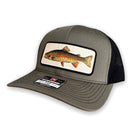 Rainbow Trout Fishing Hat - Richardson Loden Green/Black-Hats-208 Tees- 208 Tees, A Women's, Men's and Kids Online Graphic Tee Boutique, Located in Spirit Lake, Idaho