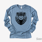 Papa Bear Long Sleeve 25T-Long Sleeves-208 Tees- 208 Tees, A Women's, Men's and Kids Online Graphic Tee Boutique, Located in Spirit Lake, Idaho
