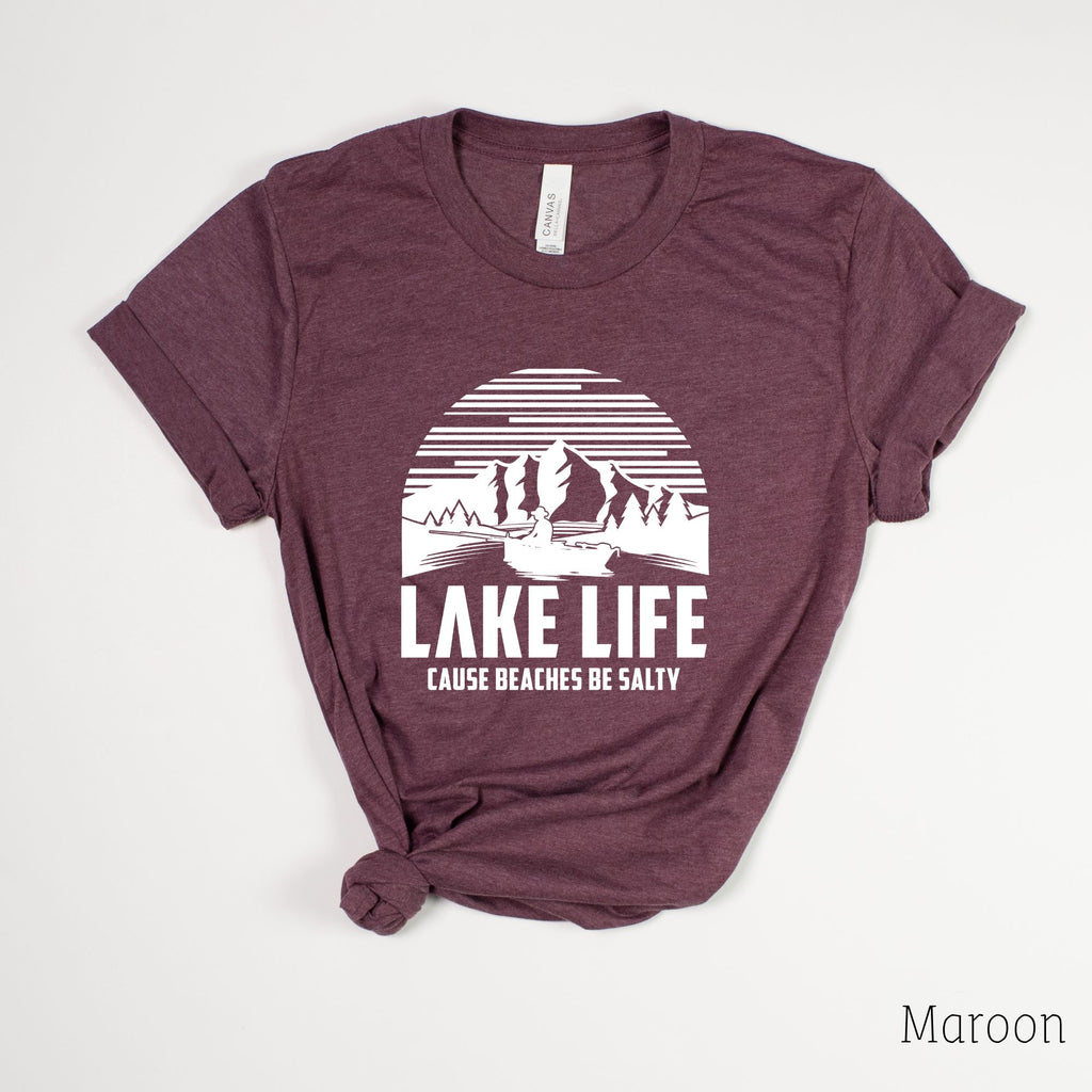 Lake Life T Shirt for Women, Womens Shirts, Lake Life, Boating Shirt 23-208 Tees- 208 Tees, A Women's, Men's and Kids Online Graphic Tee Boutique, Located in Spirit Lake, Idaho