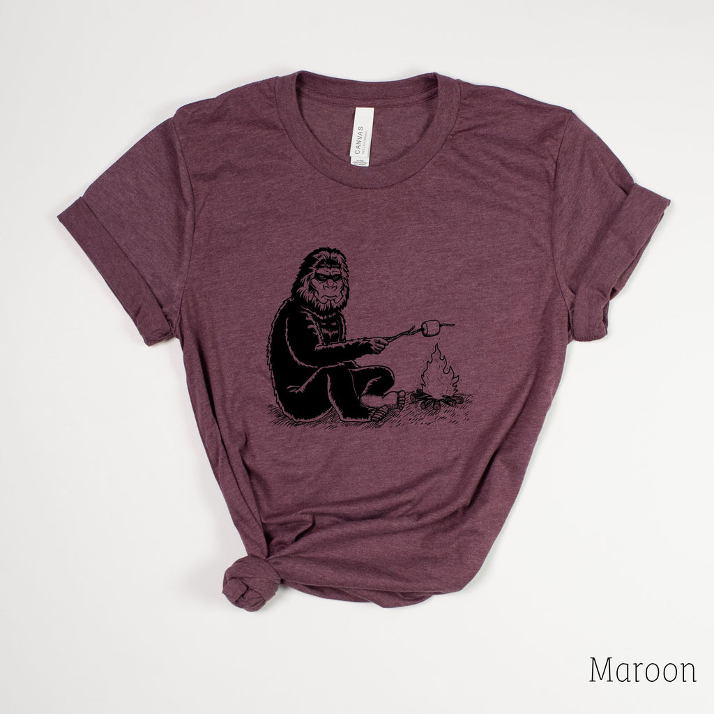 Bigfoot Smore Shirt for Women-208 Tees- 208 Tees, A Women's, Men's and Kids Online Graphic Tee Boutique, Located in Spirit Lake, Idaho