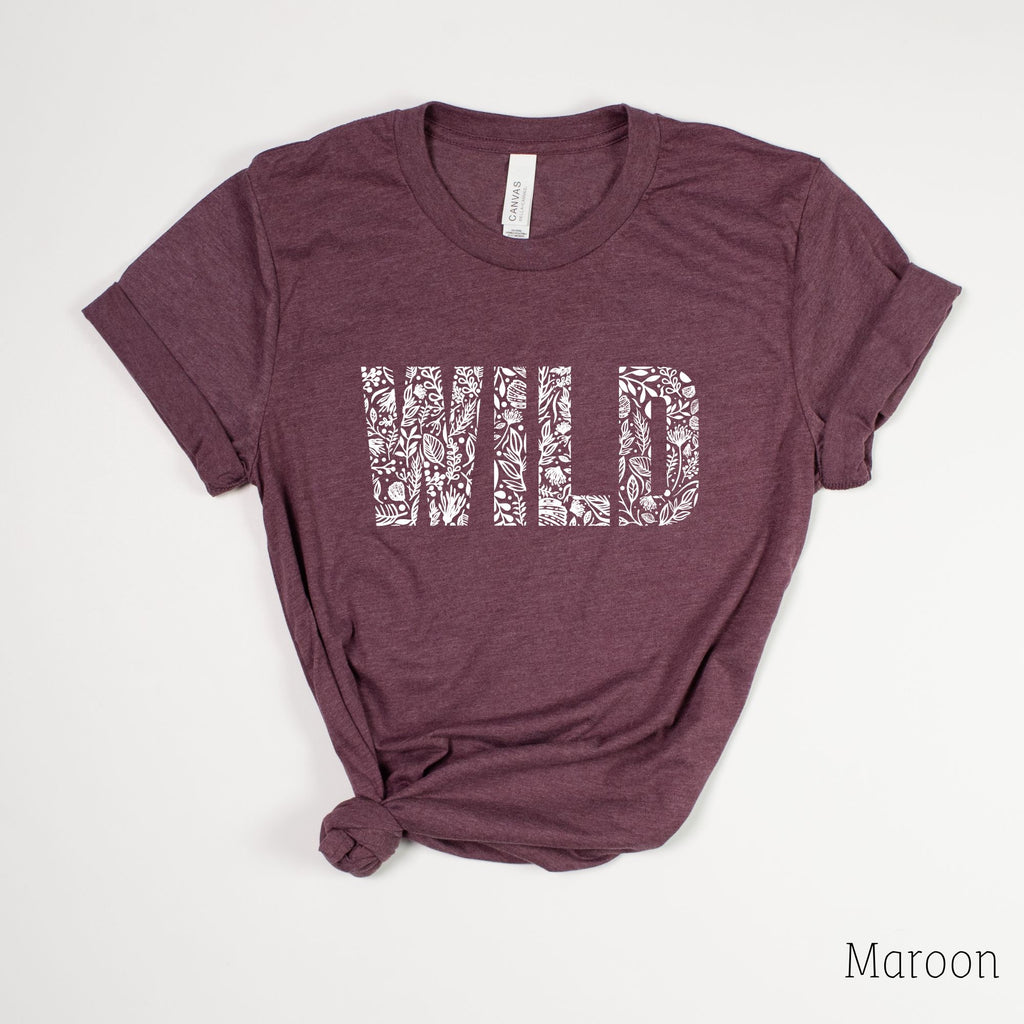 Floral Wild Tee 35T-208 Tees- 208 Tees, A Women's, Men's and Kids Online Graphic Tee Boutique, Located in Spirit Lake, Idaho