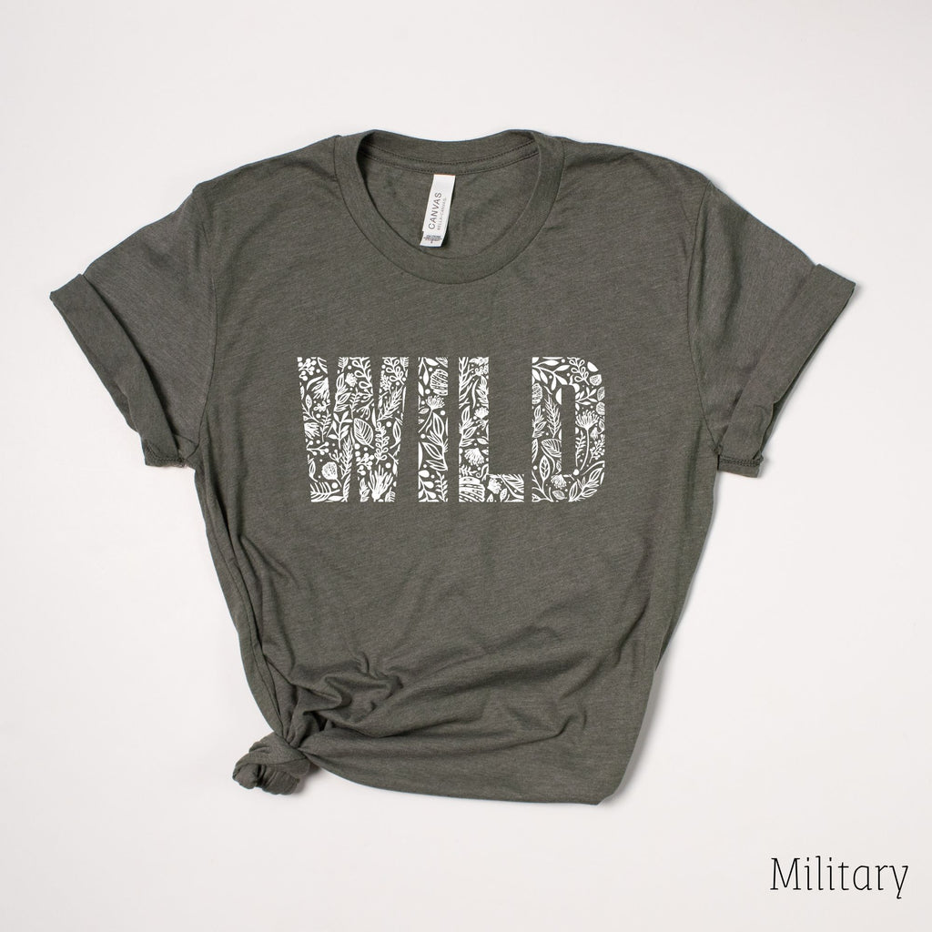 Floral Wild Tee 35T-208 Tees- 208 Tees, A Women's, Men's and Kids Online Graphic Tee Boutique, Located in Spirit Lake, Idaho