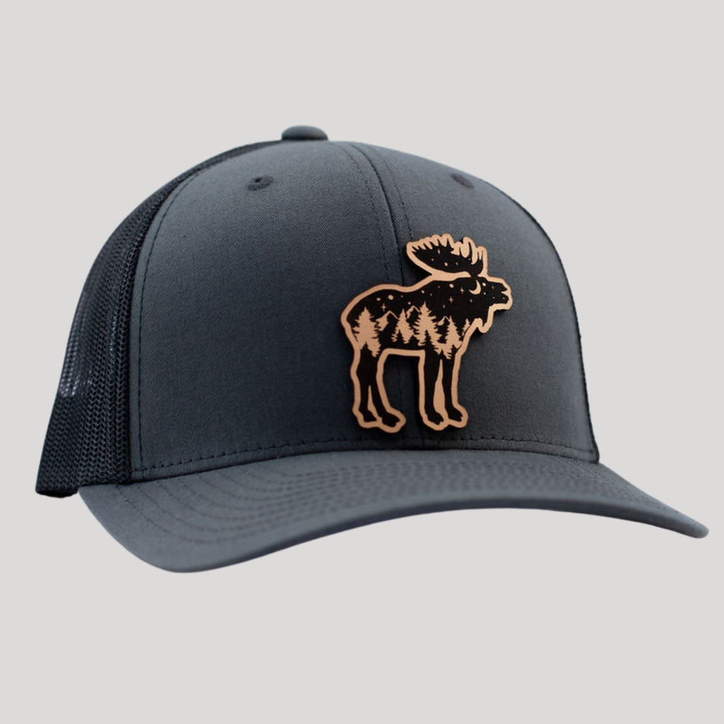 Moose Hat-Hats-208 Tees- 208 Tees, A Women's, Men's and Kids Online Graphic Tee Boutique, Located in Spirit Lake, Idaho