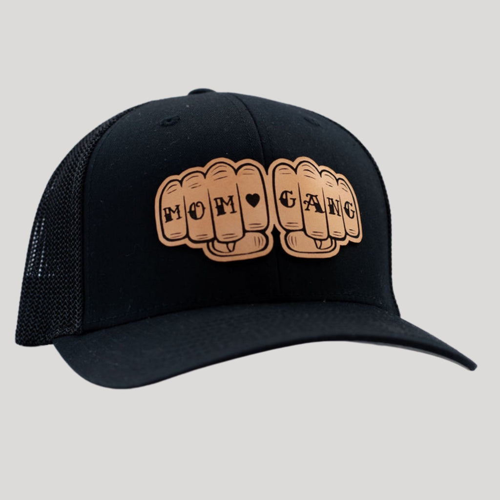 Mom Gang Hat-Hats-208 Tees- 208 Tees, A Women's, Men's and Kids Online Graphic Tee Boutique, Located in Spirit Lake, Idaho