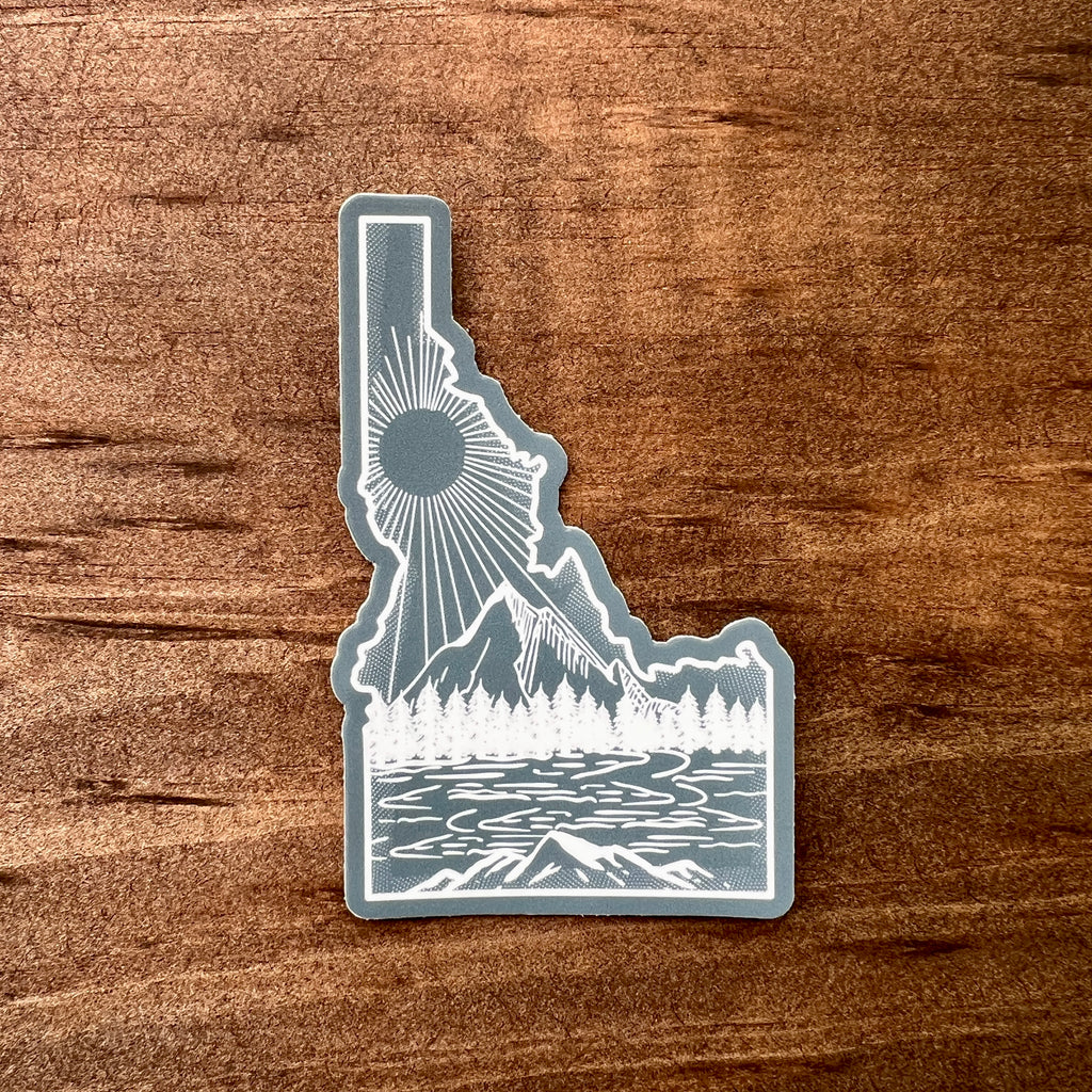 Idaho Sun Sticker-Sticker-208 Tees- 208 Tees, A Women's, Men's and Kids Online Graphic Tee Boutique, Located in Spirit Lake, Idaho