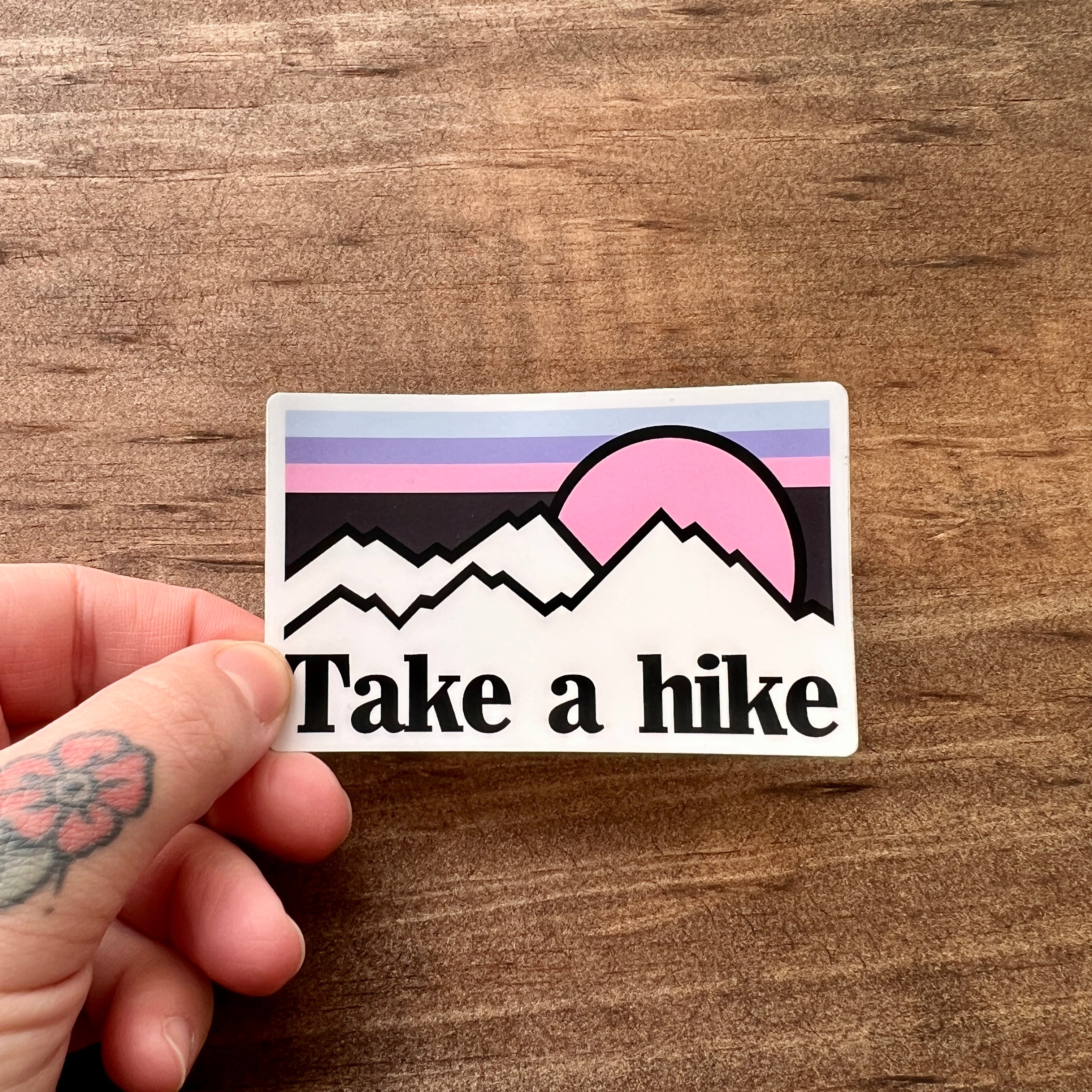 Take A Hike Sticker-Sticker-208 Tees- 208 Tees, A Women's, Men's and Kids Online Graphic Tee Boutique, Located in Spirit Lake, Idaho