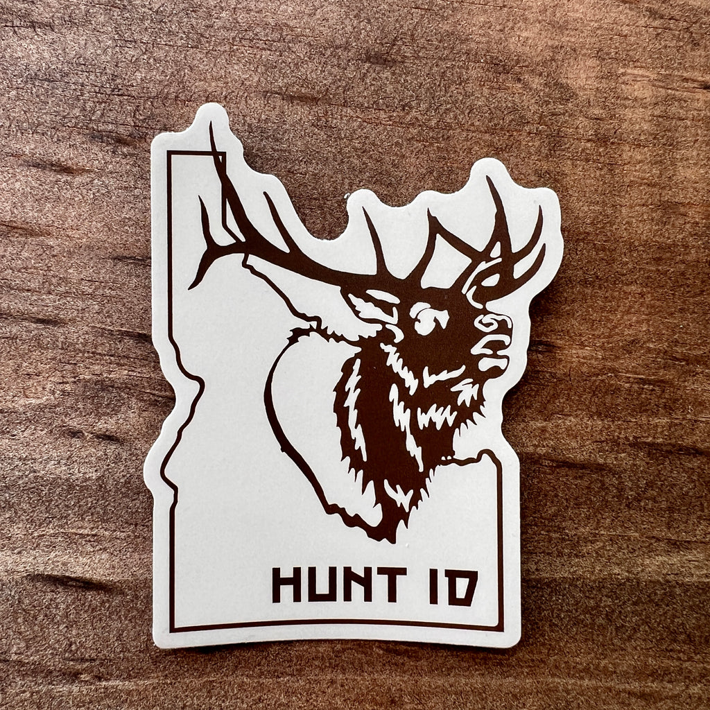 Hunt Idaho Sticker-Sticker-208 Tees- 208 Tees, A Women's, Men's and Kids Online Graphic Tee Boutique, Located in Spirit Lake, Idaho