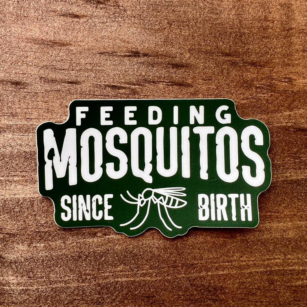 Feeding Mosquitos Sticker-Sticker-208 Tees- 208 Tees, A Women's, Men's and Kids Online Graphic Tee Boutique, Located in Spirit Lake, Idaho