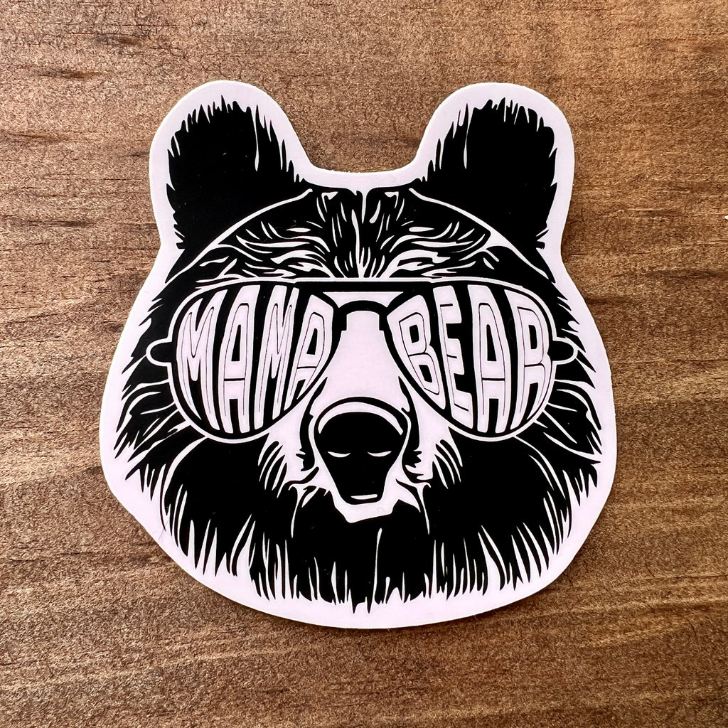 Mama Bear Sticker-Sticker-208 Tees- 208 Tees, A Women's, Men's and Kids Online Graphic Tee Boutique, Located in Spirit Lake, Idaho
